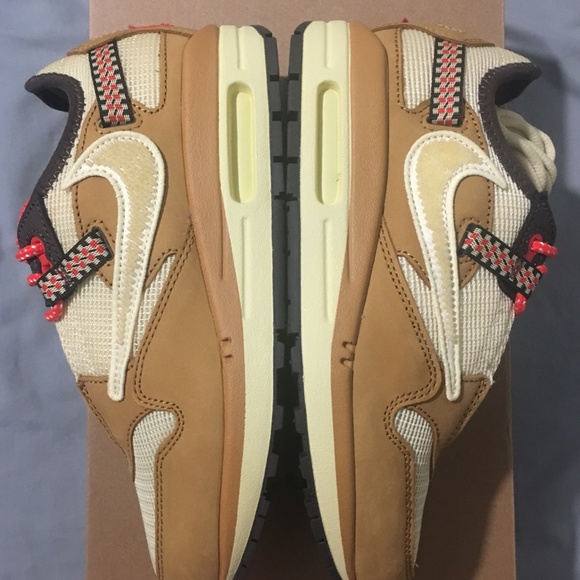 Nike Air Max 1 Travis Scott Cactus Jack Wheat Lemon Drop Mens Size 4.5 - Picture 16 of 16